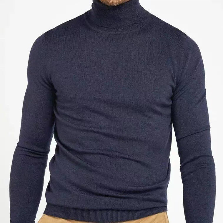 Pull à col roulé coupe ajustée Doux et respirant