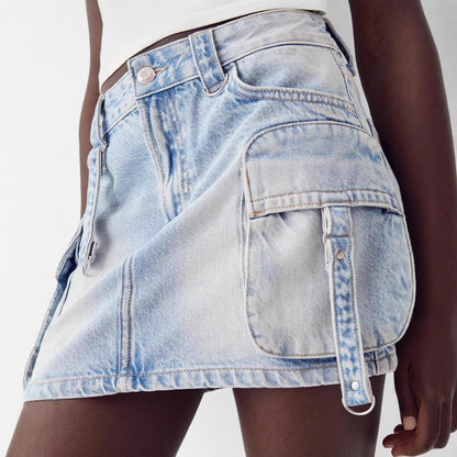 Jupe cargo femme décontractée moderne avec poches
