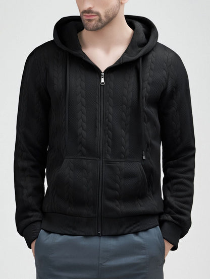 Cardigan homme Capuche Chaud Élégant