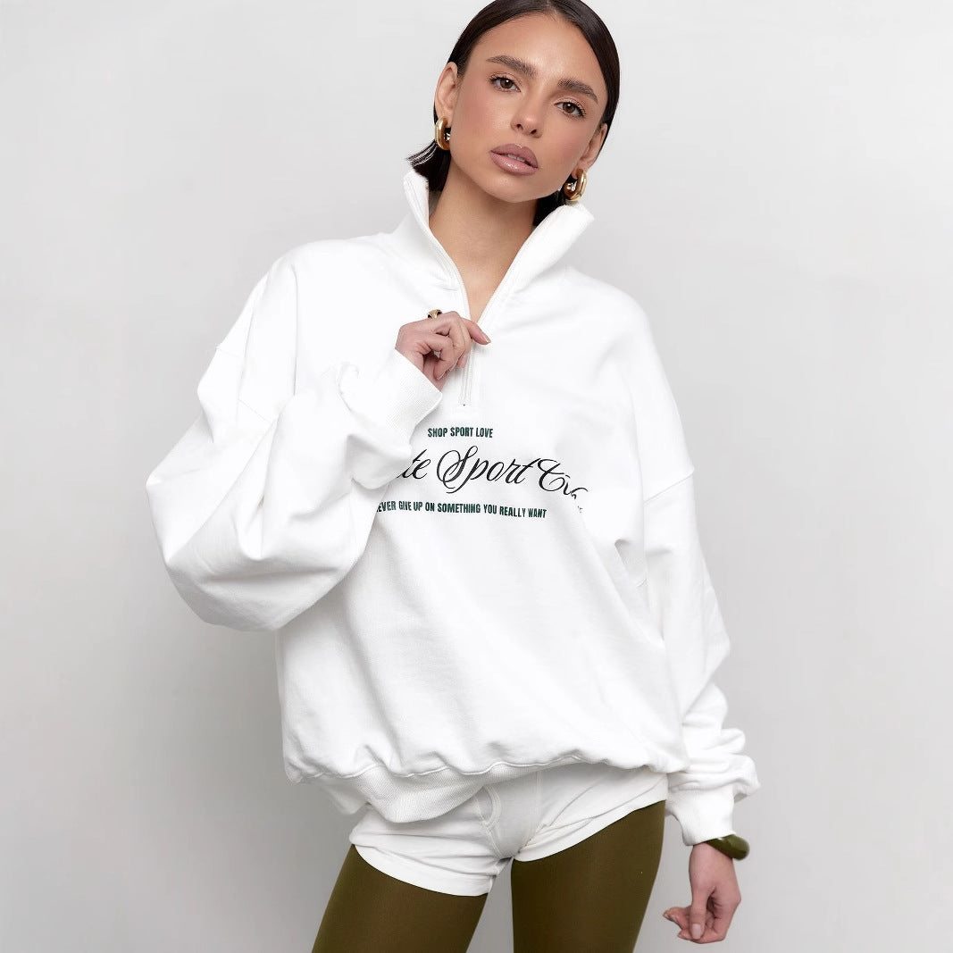 Sweatshirt Herren Cool Buchstaben Design - IdealeKleiden