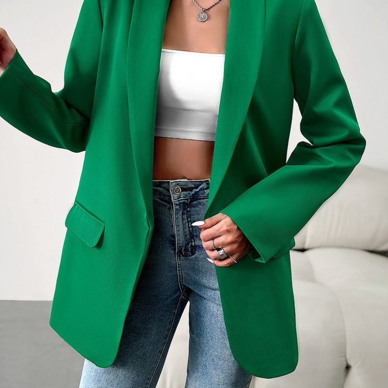 Blazer cintré élégant long pour femme
