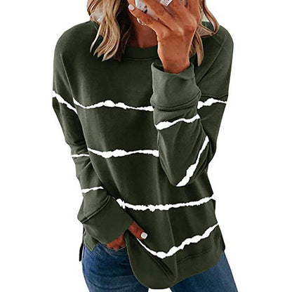 Sweat-shirt pour femme à rayures style moderne