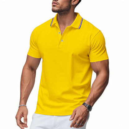 Polo pour homme Col moderne Régulation de l'humidité