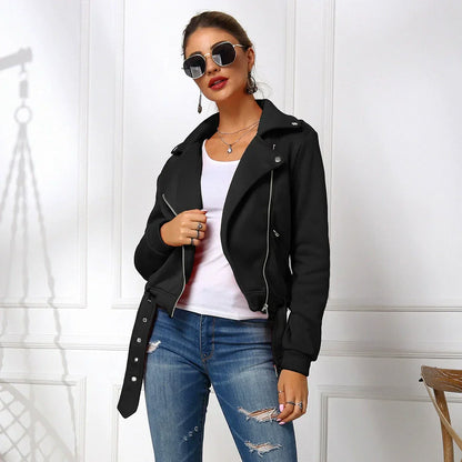 Robe fine pour femme en maille douce asymétrique avec ceinture
