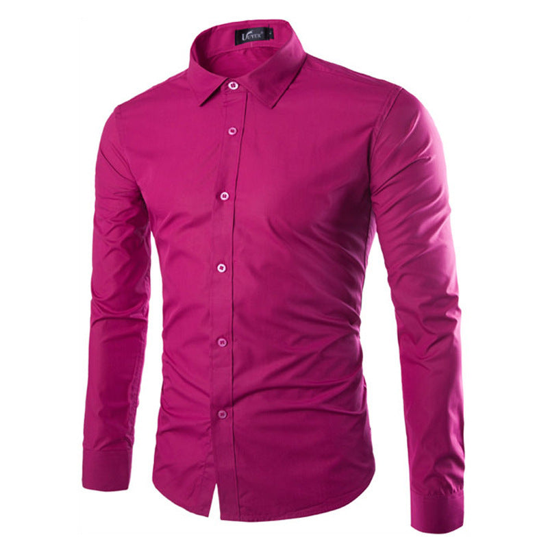 Chemise homme élégante manches longues moderne