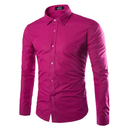 Chemise homme élégante manches longues moderne