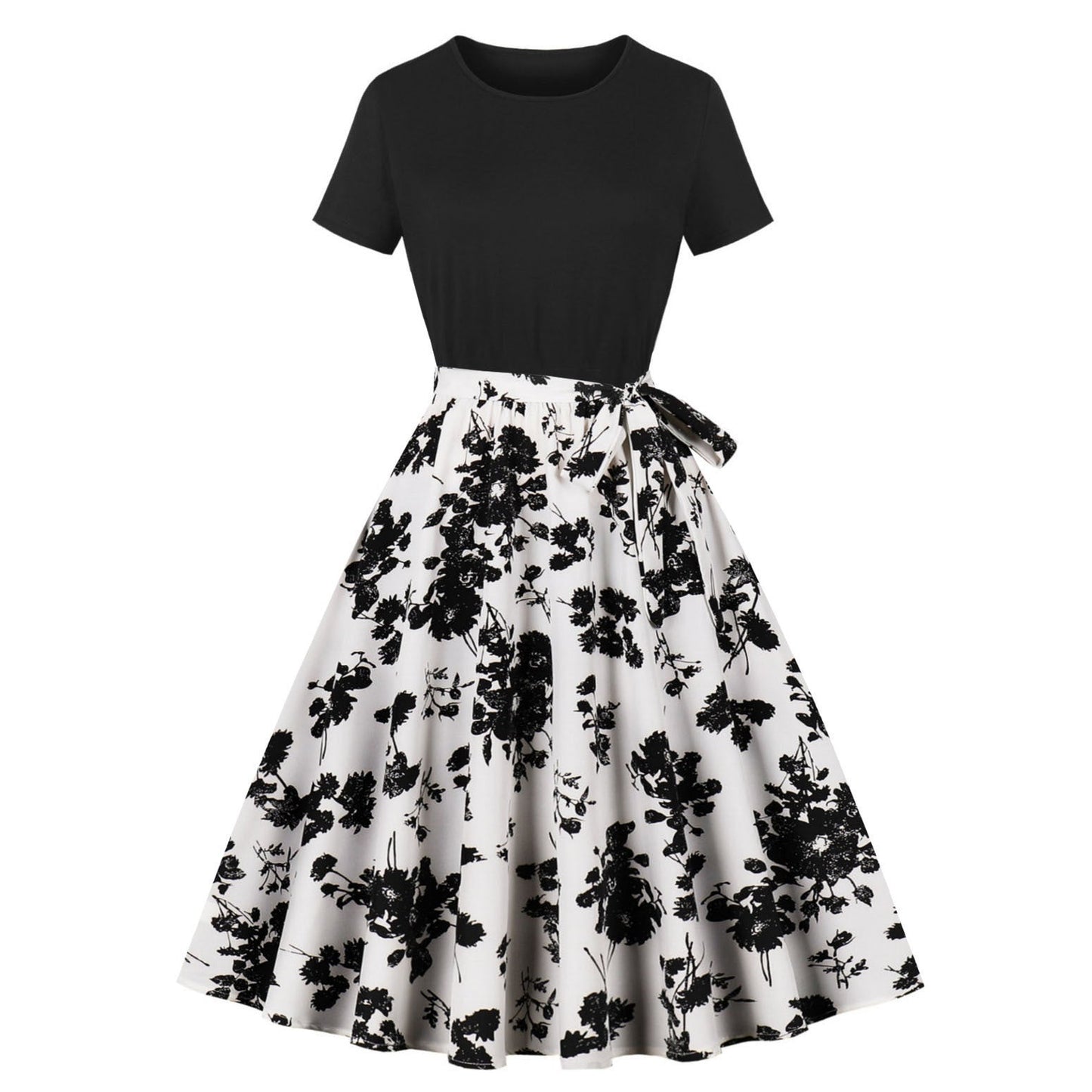 Robe élégante Femme Dentelle Haut contrasté