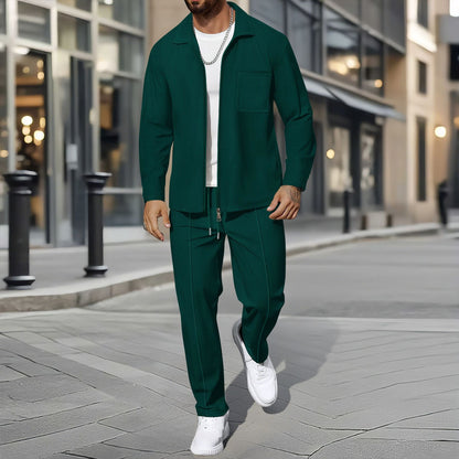 Ensemble deux pièces homme Chic décontracté Coupe slim