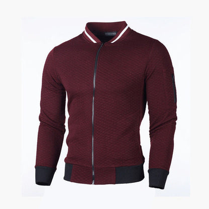 Sweat-shirt homme de qualité zippé sportif avec poches
