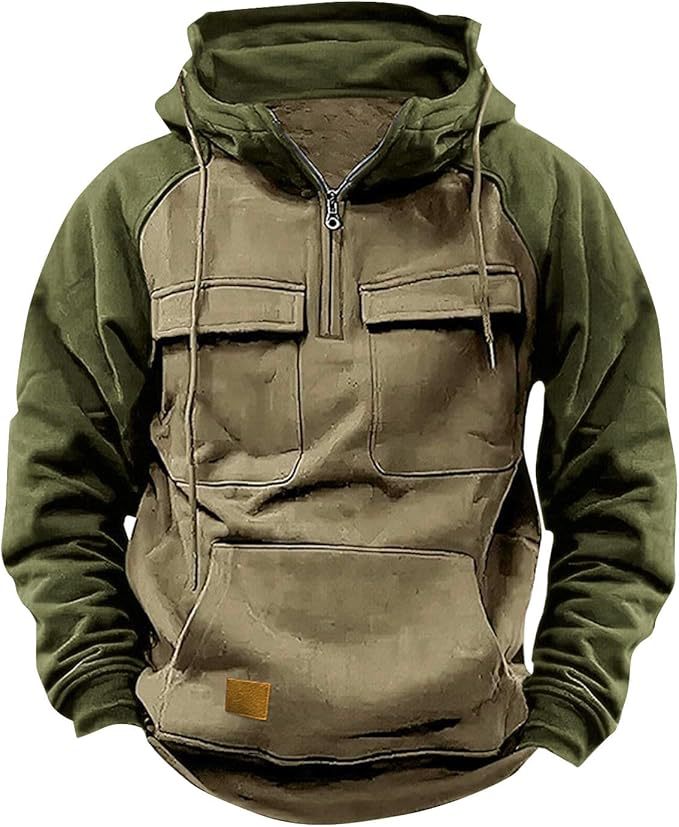 Sweat à capuche sportif pour homme avec poches