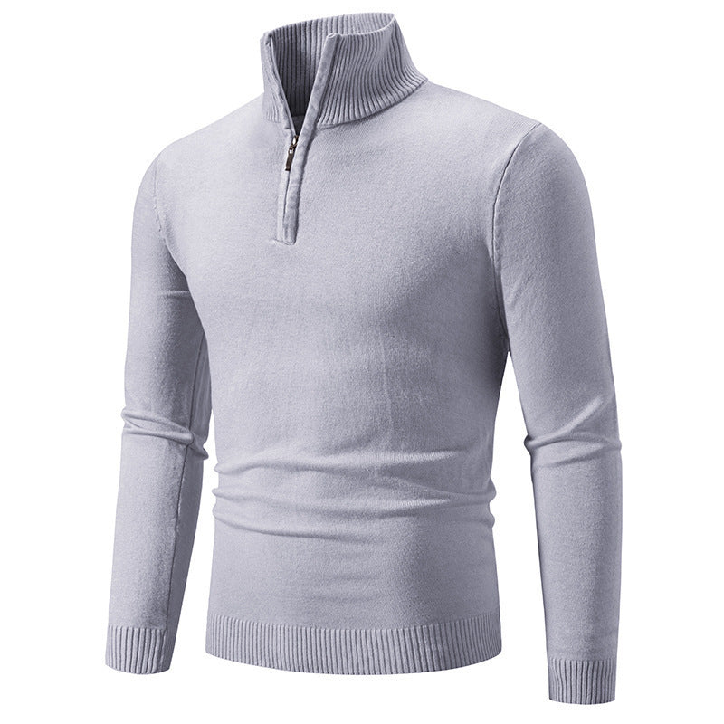 Pull homme moderne court fermeture éclair