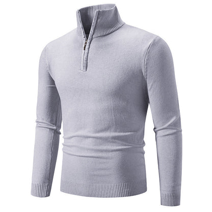 Pull homme moderne court fermeture éclair
