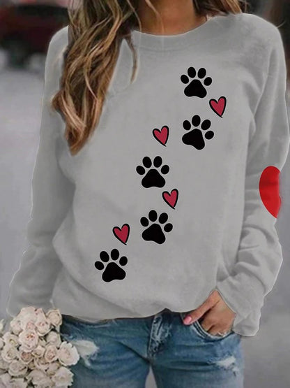 Sweat-shirt Femme Motif Chaton Doux Cadeau