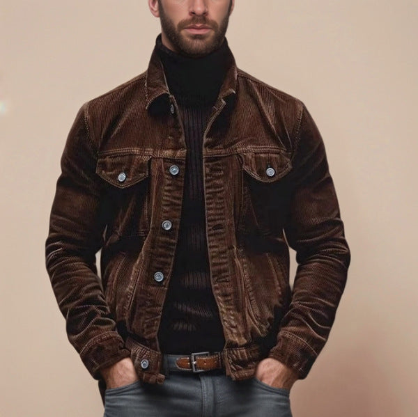 Herren Cordjacke Robust & Stilvoll - IdealeKleiden