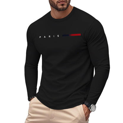 T-shirt à manches longues homme motif Paris moderne