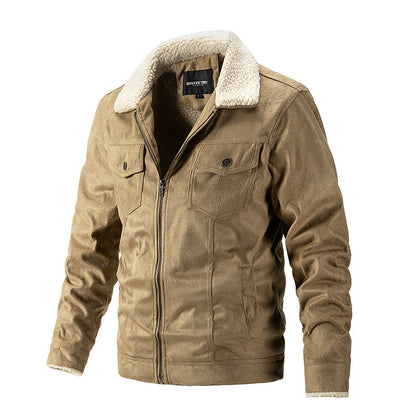 Veste d'hiver homme col fausse fourrure Pratique