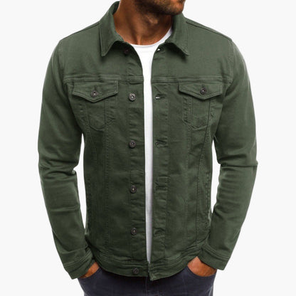 Veste en jean ajustée à la mode - Look quotidien élégant