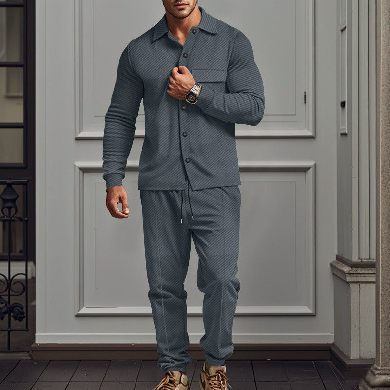 Pyjama Homme Confortable Élégant Boutons