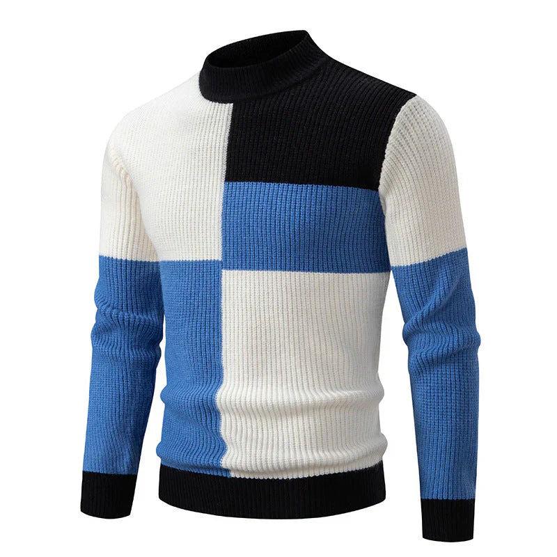 Pull en tricot pour homme Motif graphique Moderne