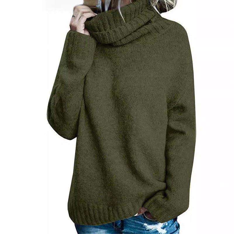 Pull pour femme Col roulé confortable Moderne