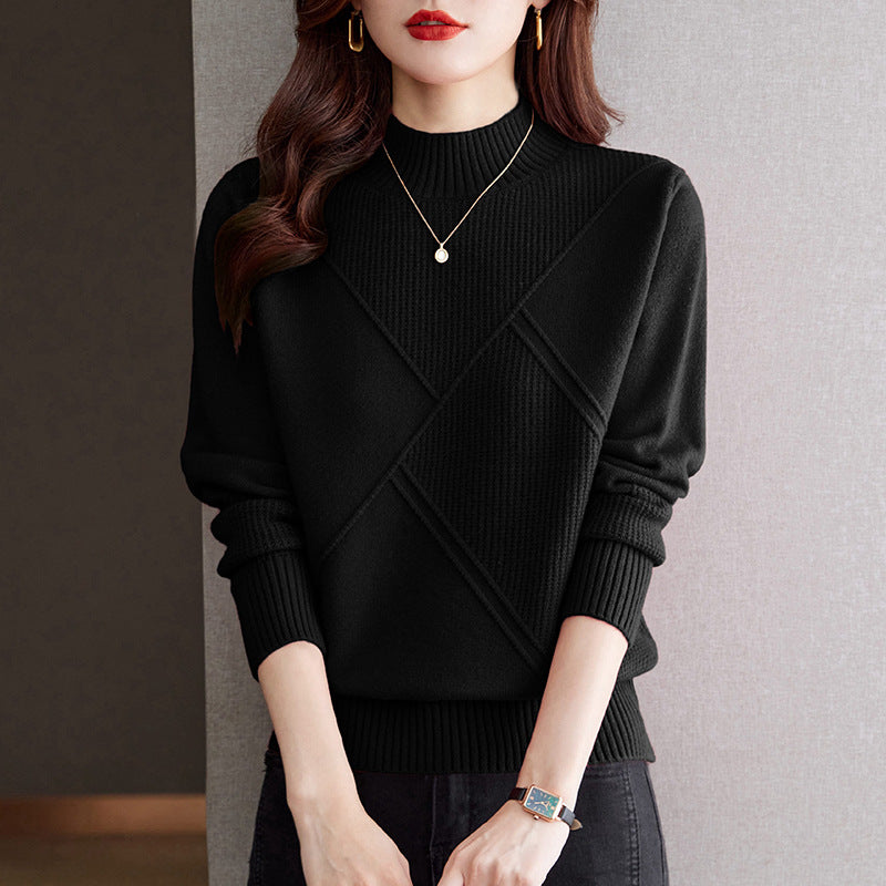 Pull élégant côtelé pour femmes