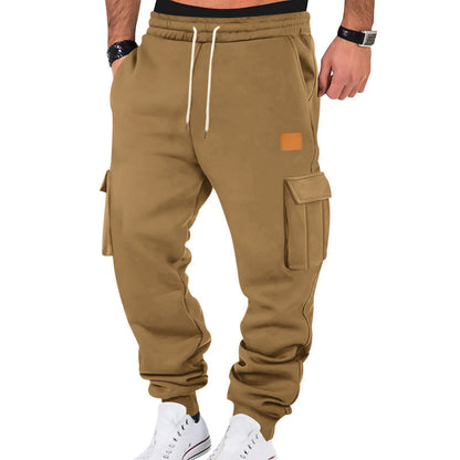 Pantalon cargo homme Confortable Élastique Avec poches latérales