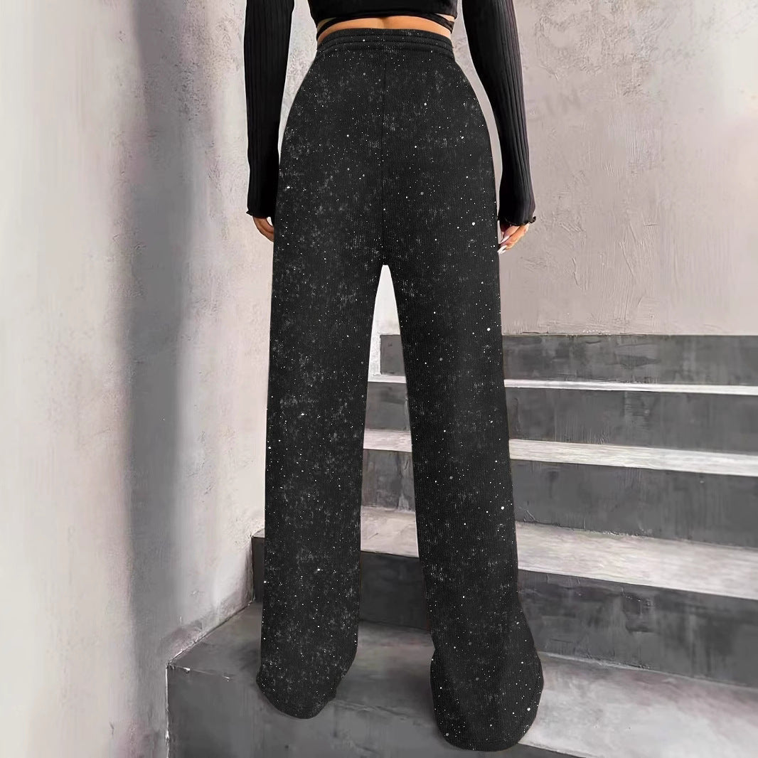 Elegante Maxikleid Glitzer Effekt Elastisch - IdealeKleiden
