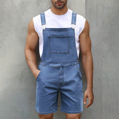 Salopette en jean confortable avec poches pour homme
