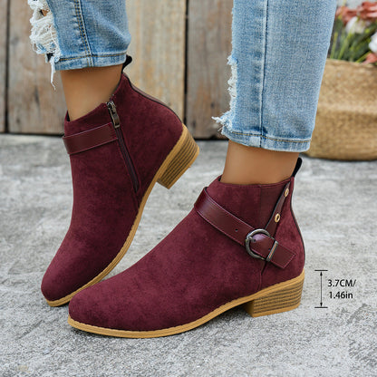 Bottines élégantes à brides antidérapantes pour femmes