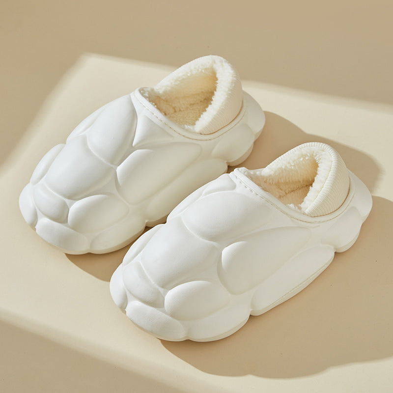 Chaussons antidérapants doux doublés pour femmes