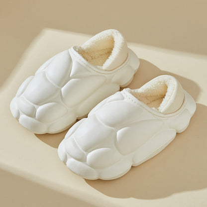 Chaussons antidérapants doux doublés pour femmes