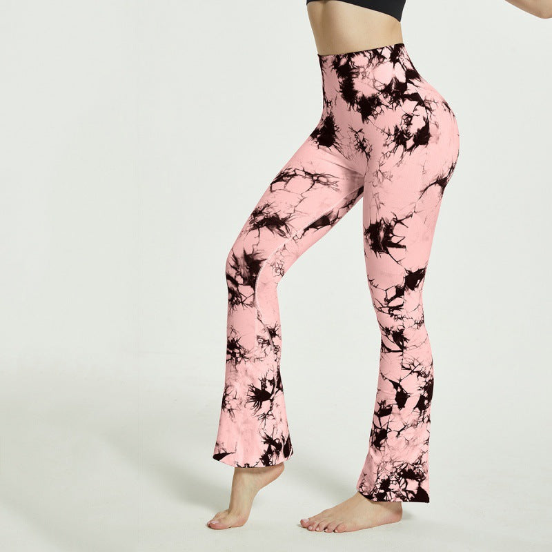 Pantalon de yoga pour femmes, motif batik élégant