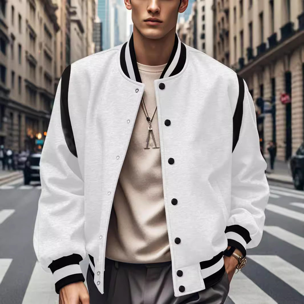 Blouson aviateur homme Sportif Moderne Manches contrastantes