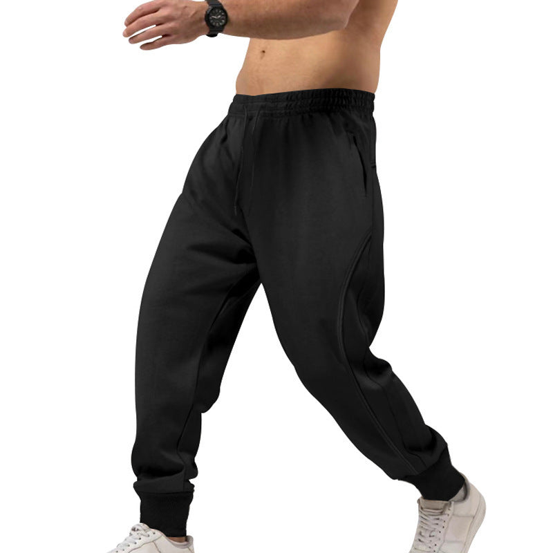Pantalon de sport pour hommes Élastique Avec poches zippées