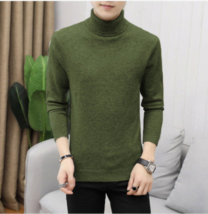 Pull col roulé en coton pour homme Design élégant