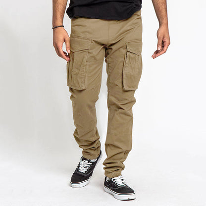 Pantalon cargo homme moderne élastique multi-poches
