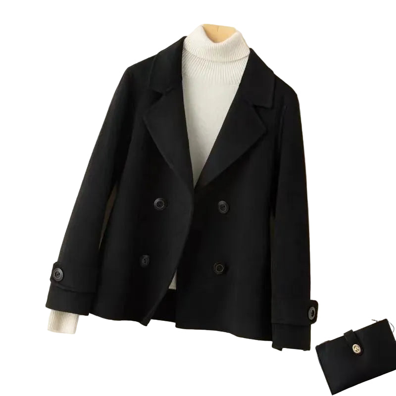 Manteau court femme classique élégant
