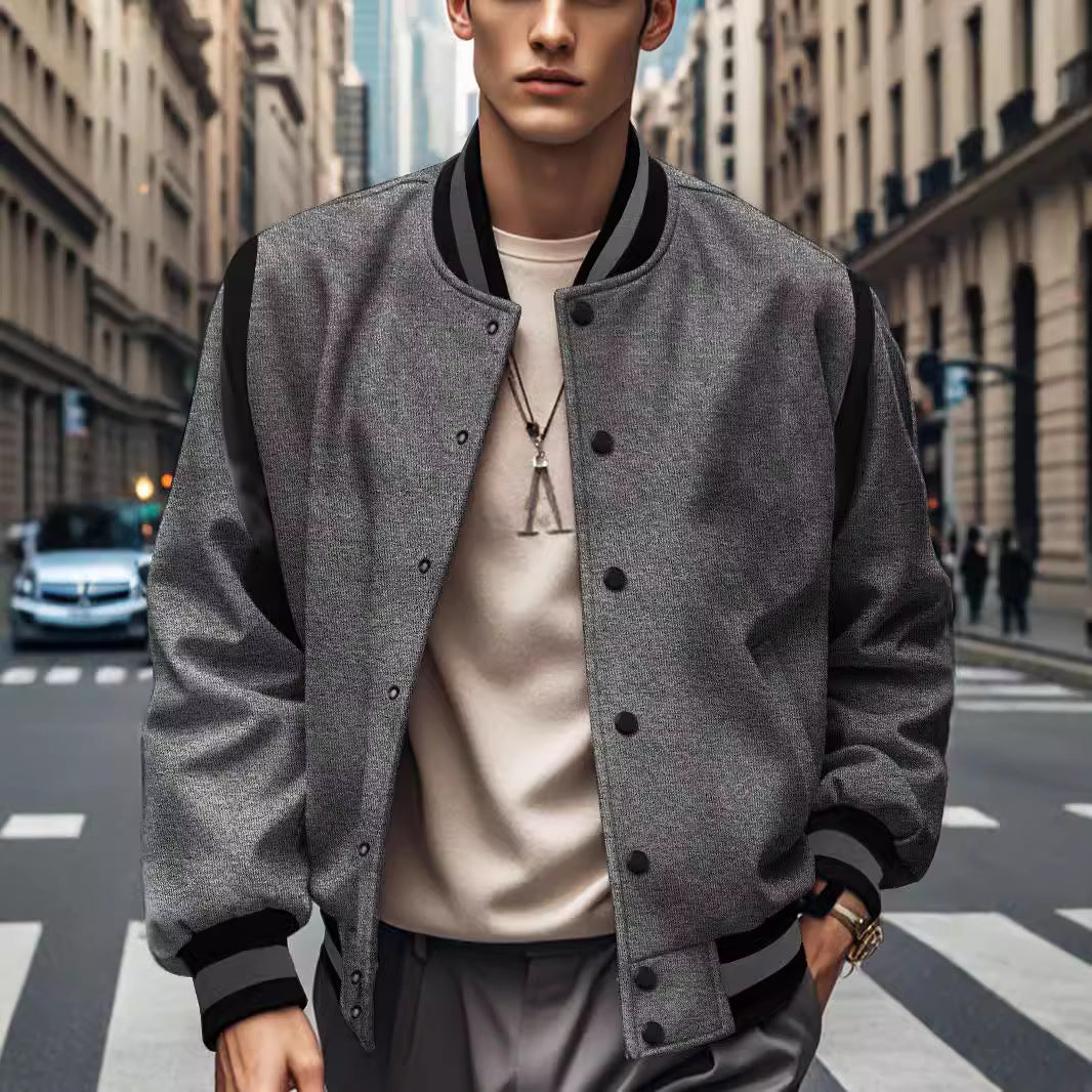 Blouson aviateur homme Sportif Moderne Manches contrastantes