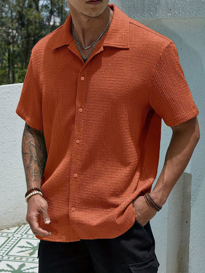 Chemise d'été moderne à manches courtes pour homme