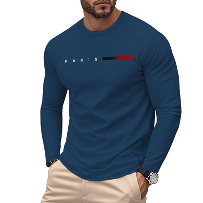 T-shirt à manches longues homme motif Paris moderne
