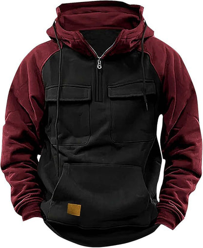 Sweat à capuche sportif pour homme avec poches