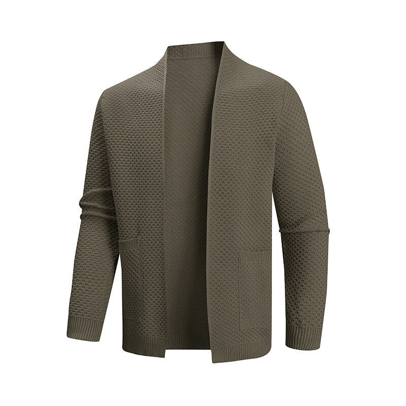 Cardigan homme moderne motif texturé pratique