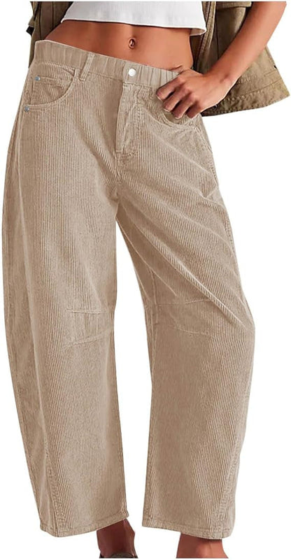 Pantalon Palazzo Femme Confortable et Stylé Avec Poches Latérales