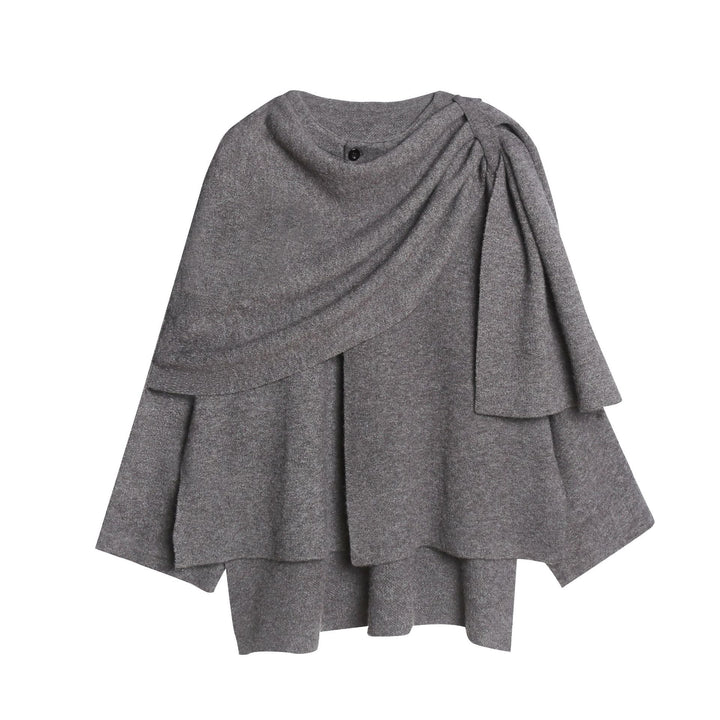 Poncho en maille pour femme Doux Confortable Élégant