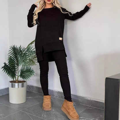 Robe pull grande taille Douce Fentes longues