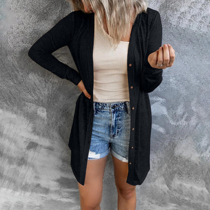 Cardigan Confortable Manches Longues Coupe Oversize