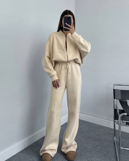 Ensemble Loisirs Femme Confortable Pantalon Zippé