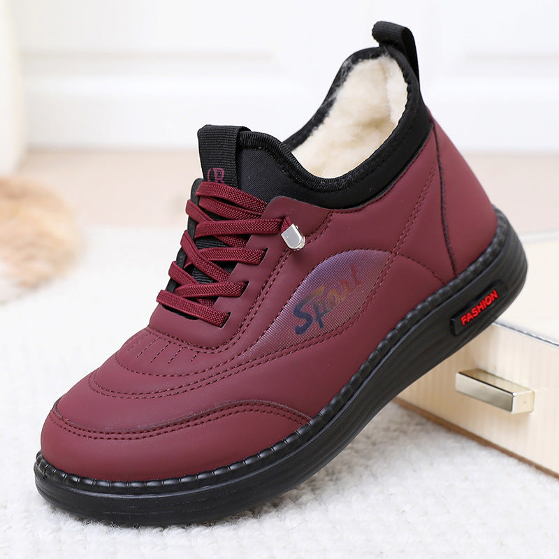 Damen Sneaker Warm Isoliert Kuschelig Sportlich - IdealeKleiden