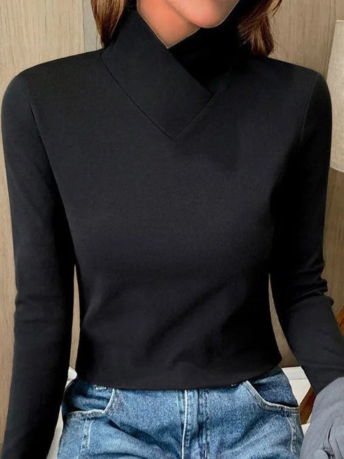 Pull à col roulé élégant pour femme de haute qualité