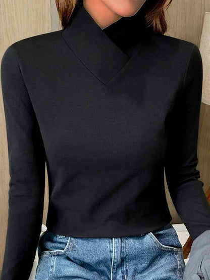 Pull col roulé élégant Design chic